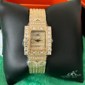 Adee Kaye gold tone watch, new in box